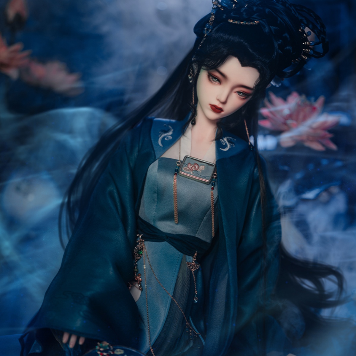 BJD娃衣龙魂人形社食鹿神君官服