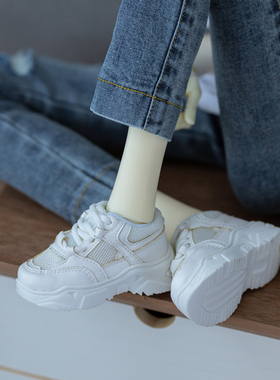 寄售三万院长咔咔星球bjd娃娃ID75叔三分休闲鞋网面老爹鞋多色