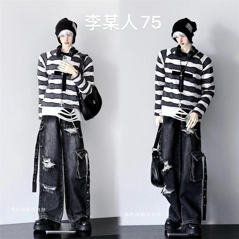 洗水黑色慵懒背带裤单品