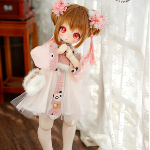 【三万院长】现货喵屋 樱花PANDA娃衣古风新年服4分BJD娃衣