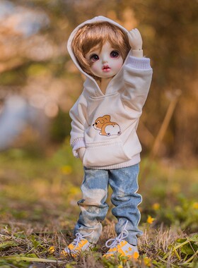 【现货 售完无补】BJD6分娃衣柯基pp套装卡肉BJDbjd牛仔裤卫衣