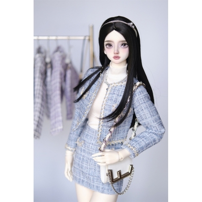 娃衣法式小香风短裙短裤套装