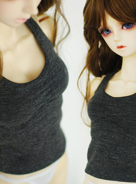 满68包邮 三万院长BJD娃衣服女娃运动背心多色大女3分4分娃用现货