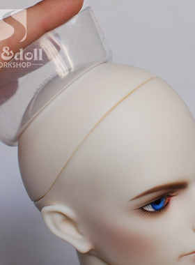 【满68包邮】BJD头套全尺寸硅胶头套防染色SD娃娃固定假发