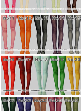 【满68包邮】三万院长BJD袜子连裤袜 多色6分4分3分大叔大女