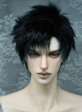 【满68包邮】三万院长 黑棕灰色毛头 假发bjd叔3分4分6分8分12分