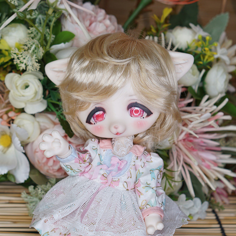 BJD假发叔3分4分6分8分12分仿马海毛11色 JW004 天使卷swdoll