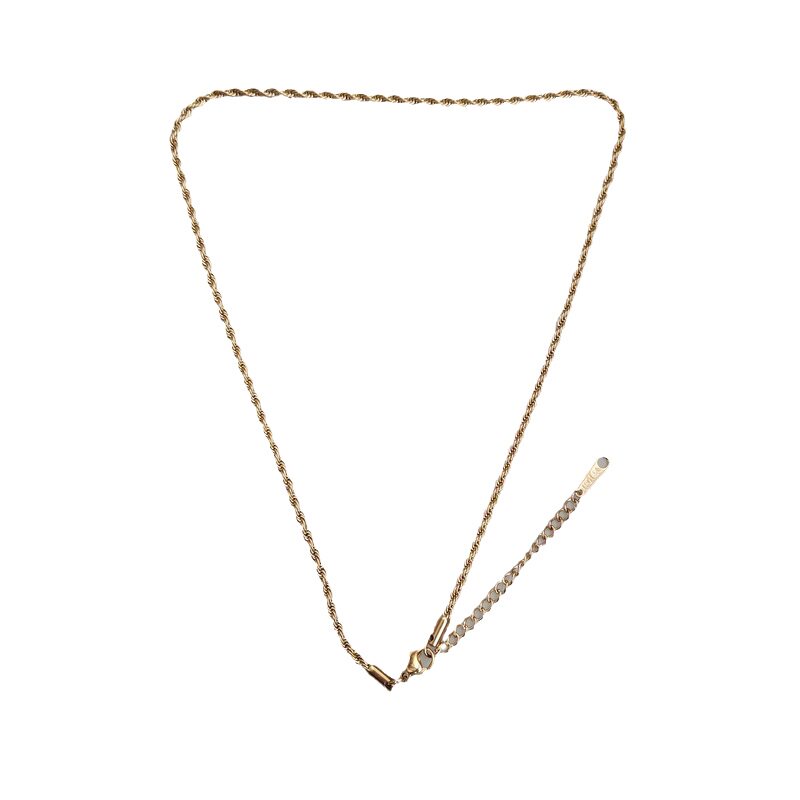 45CM GOLD-FILLED FINISHED NECKLACE 507 YUANXIANG DIY CROSS CHAIN SIMPLE AND FASHIONABLE THIN NECKLACE STAINLESS STEEL FINISHED ACCESSORIES