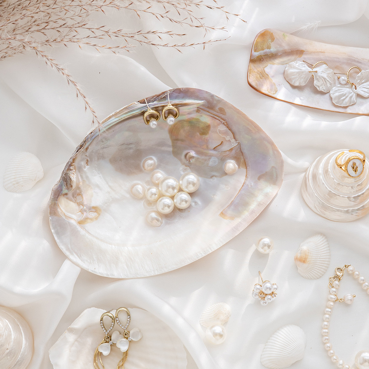 자연 야생 쉘 쥬얼리 디스플레이 플레이트 쥬얼리 플레이트 쥬얼리 포즈 장식 쉘 기능 사진 소품 장식