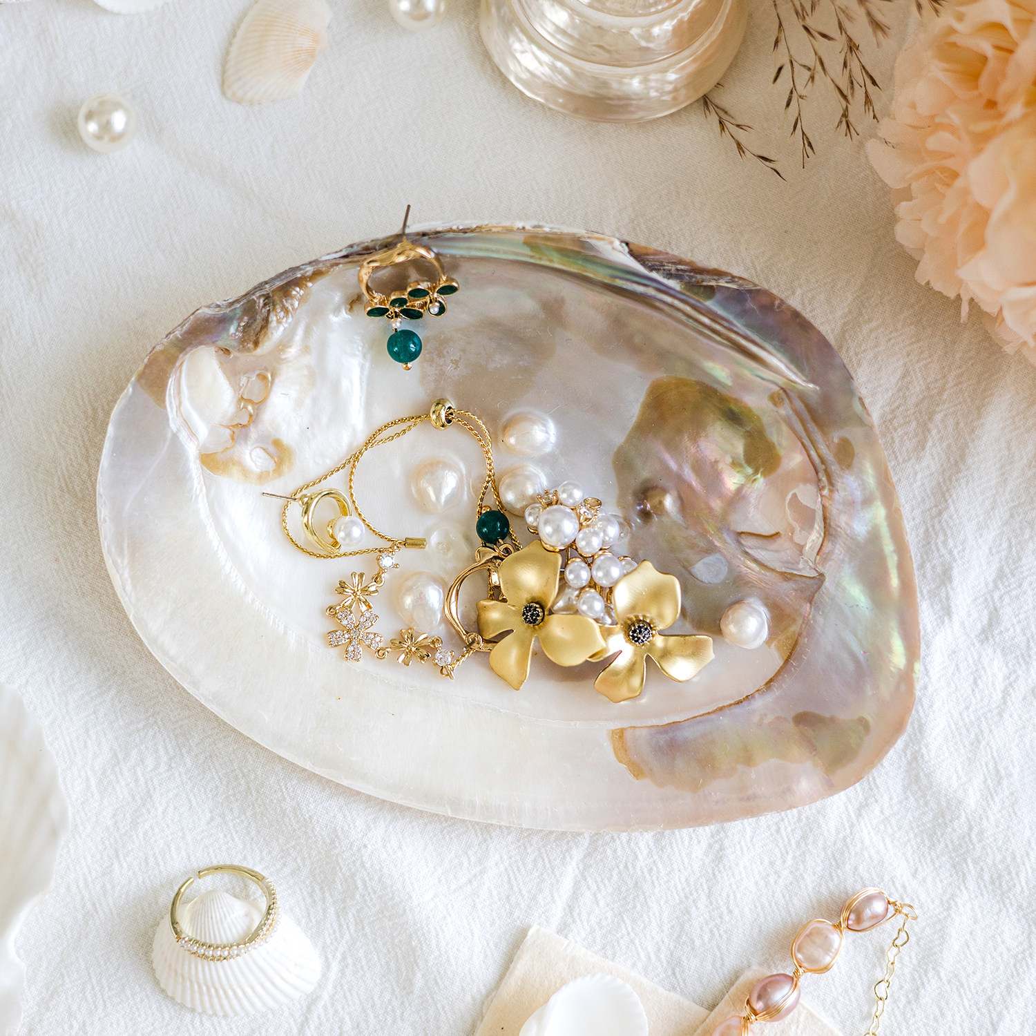 자연 야생 쉘 쥬얼리 디스플레이 플레이트 쥬얼리 플레이트 쥬얼리 포즈 장식 쉘 기능 사진 소품 장식