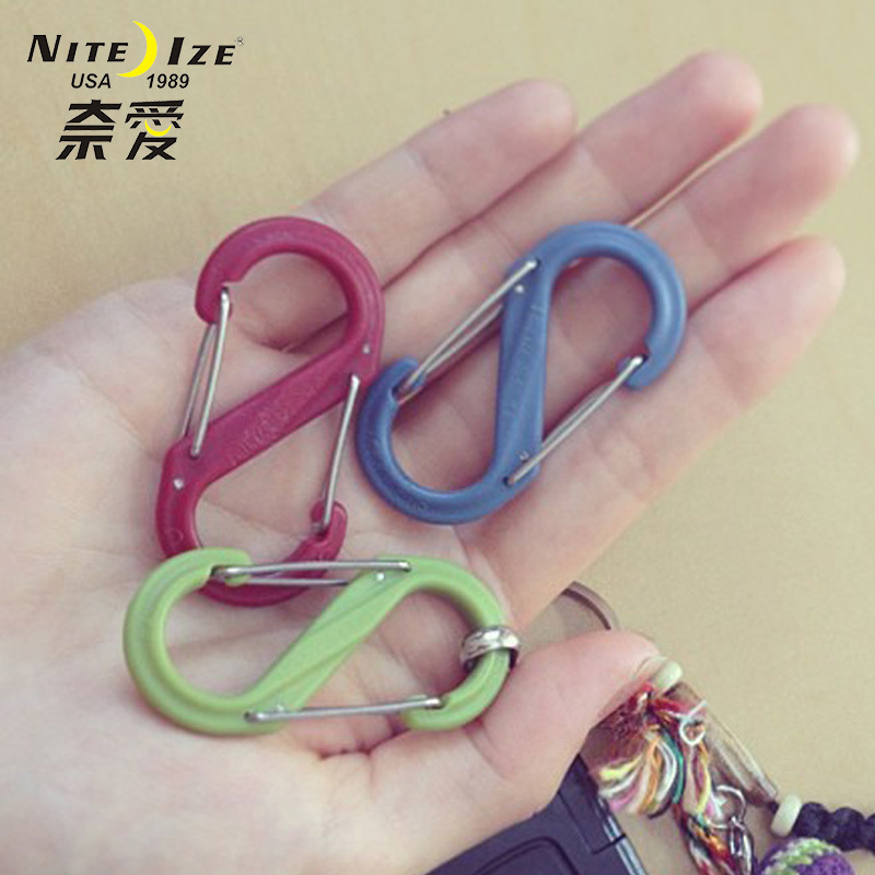 niteize奈爱半号塑料8字扣带锁