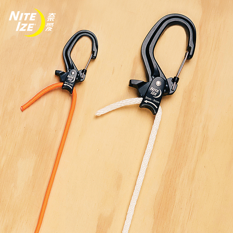 NiteIze奈爱自锁拉紧绳可调节收紧绳紧绳器绳子锁紧扣风绳拉紧器
