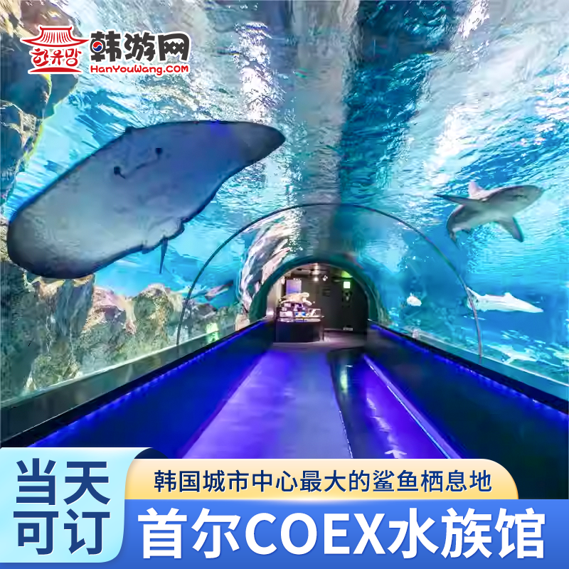 COEX水族馆门票 韩国首尔江南海洋馆门票水族馆海底世界主题乐园