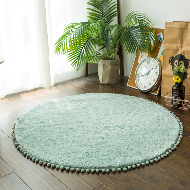 北欧地毯椭圆形卫浴公主少女心