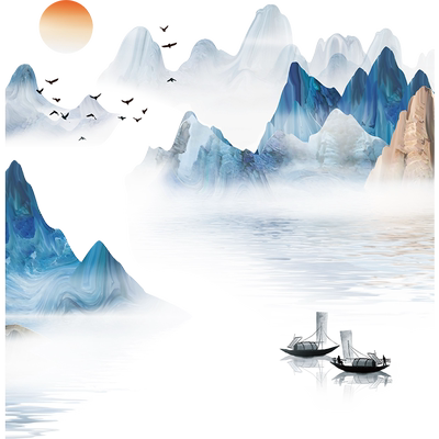 卫生间中式马桶贴纸防水自粘装饰