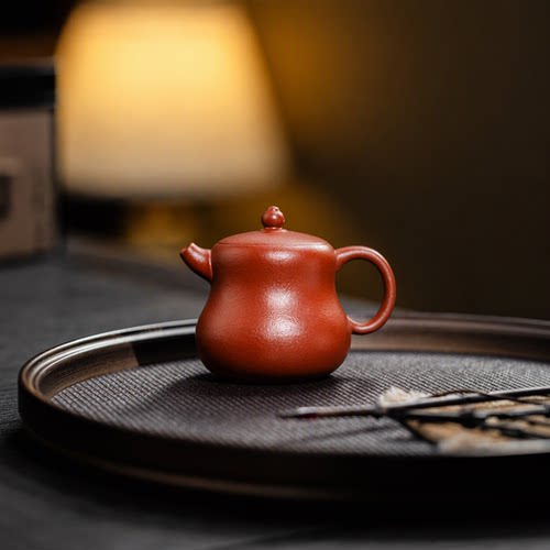 橘皮花生壶紫砂壶原矿