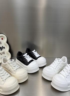 春季英伦厚底松糕鞋女系带百搭小个子德比鞋小皮鞋单鞋3377-1