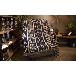 几何复古沙发毯超大号床盖毯北欧风挂毯午睡装饰毯地毯休闲文艺术