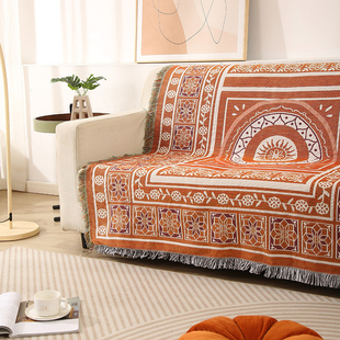 饰沙发毯针织沙发巾民族风沙发垫复古小毯子床盖巾 摩洛哥咖啡厅装