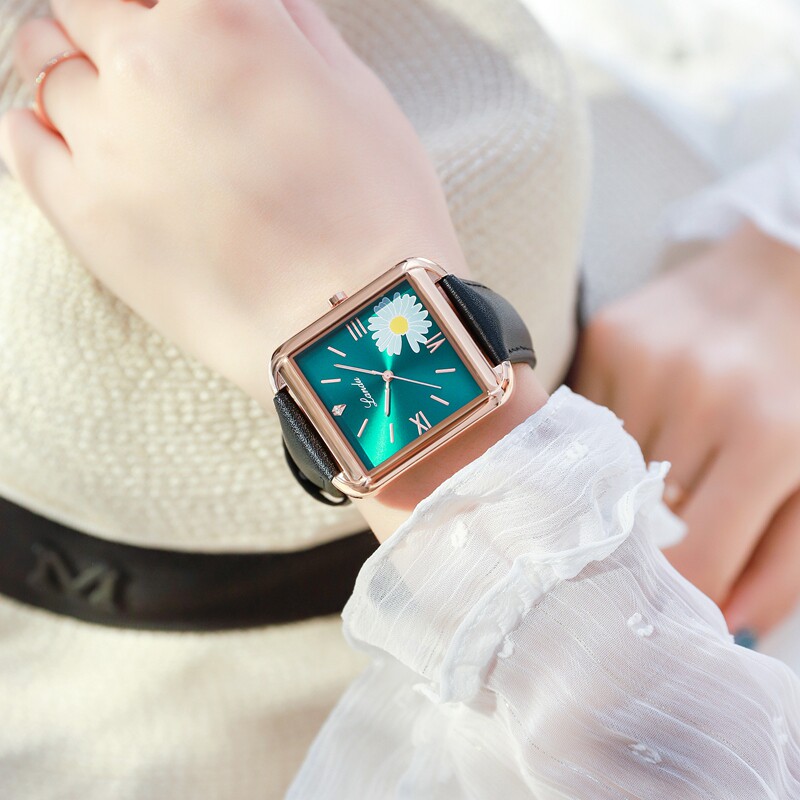 兰度小雏菊女士手表女ins风2020新款时尚潮皮带学生简约气质韩版