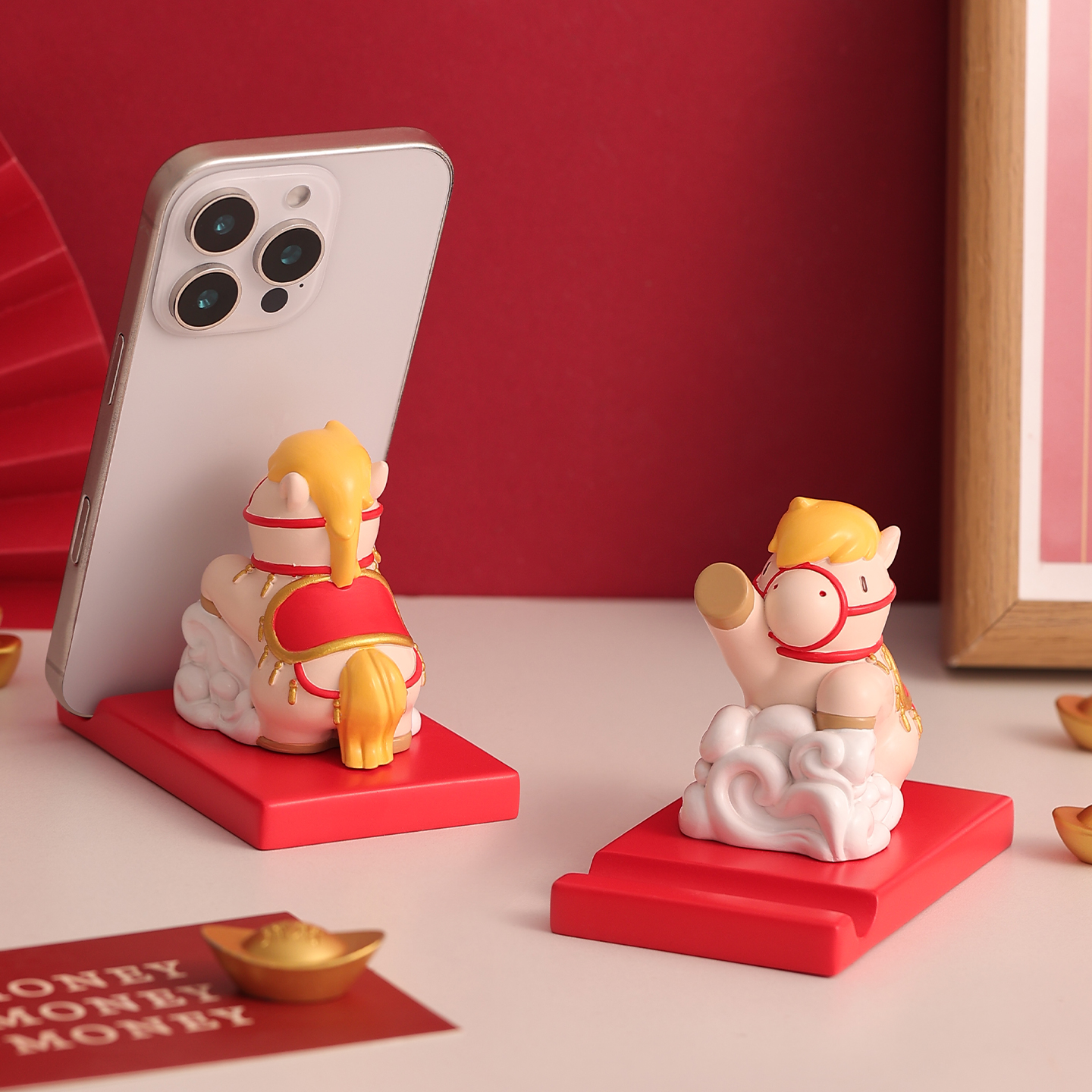2026生肖马手机支架摆件新年礼物