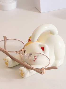 可爱治愈系猫咪手机支架摆件