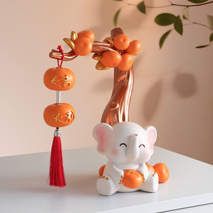 大象摆件入户门口玄关电视酒柜装饰品轻奢高级感镇宅乔迁新居礼品