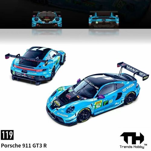 现货TH 119 保时捷 911 GT3 R 2025 勒芒赛 1/64合金车模汽车模型