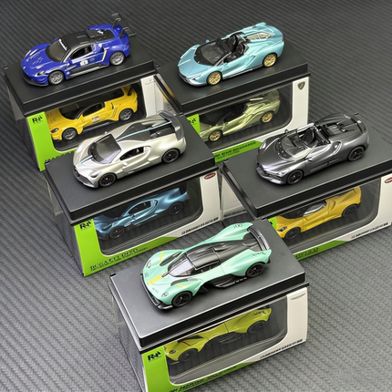 TSC1:64合金汽车模型阿斯顿马丁布加迪迈凯伦兰博基尼玩具车RW男