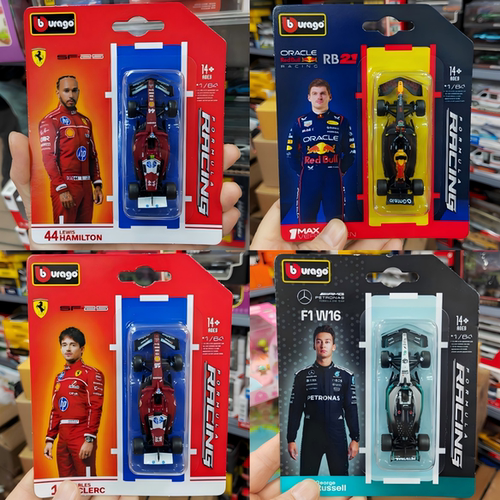 1:64比美高2025红牛RB21法拉利SF25奔驰F1方程式赛车合金汽车模型