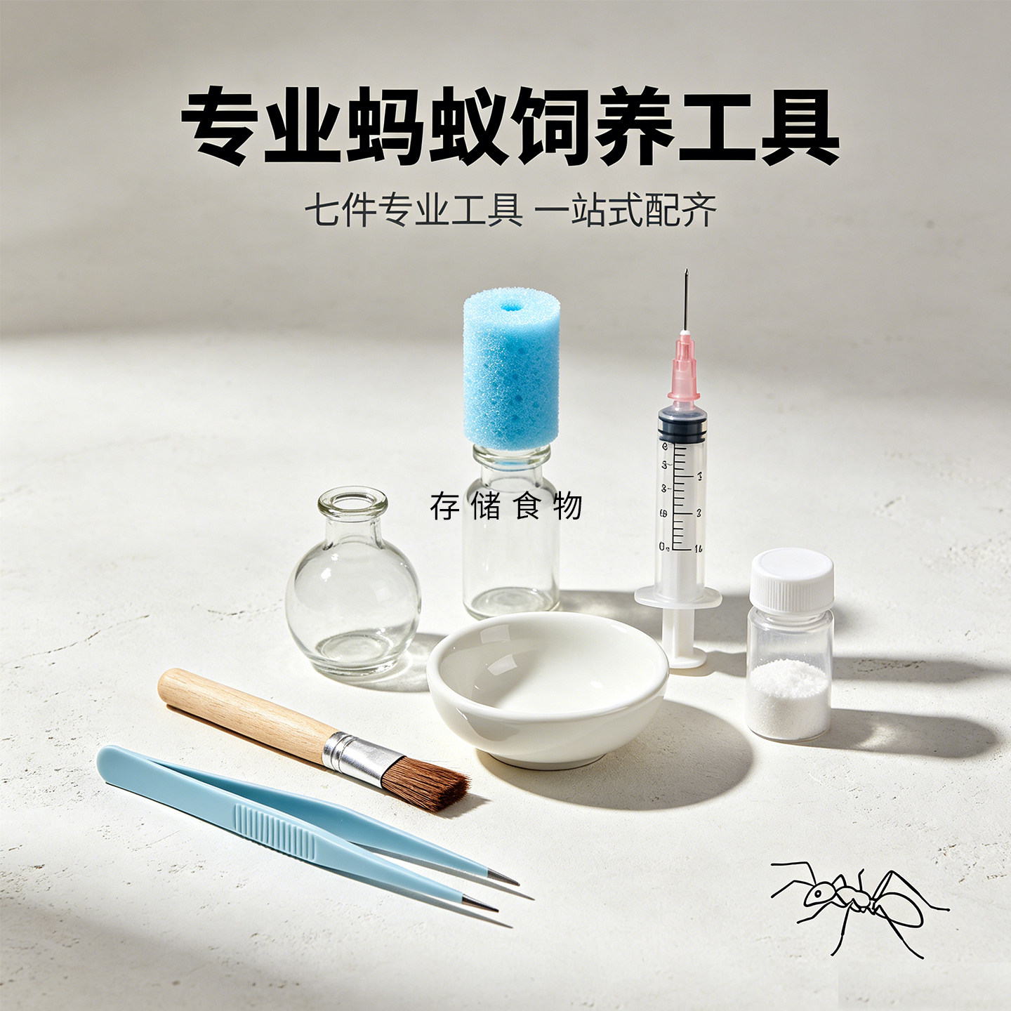专业蚂蚁饲养工具七件套清洁用品一站式配齐爬宠饲养配件