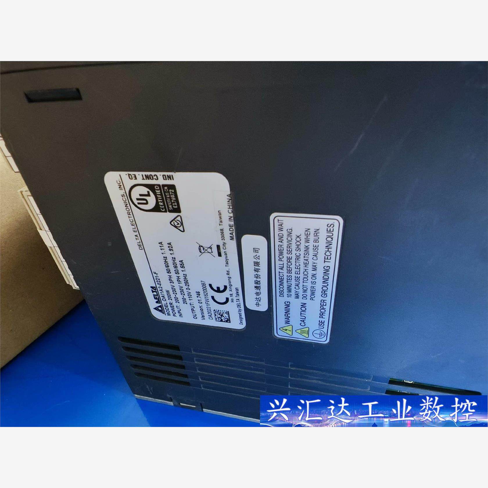 台达伺服DAI1A2-0221-F，200w，成色好，  询价下单