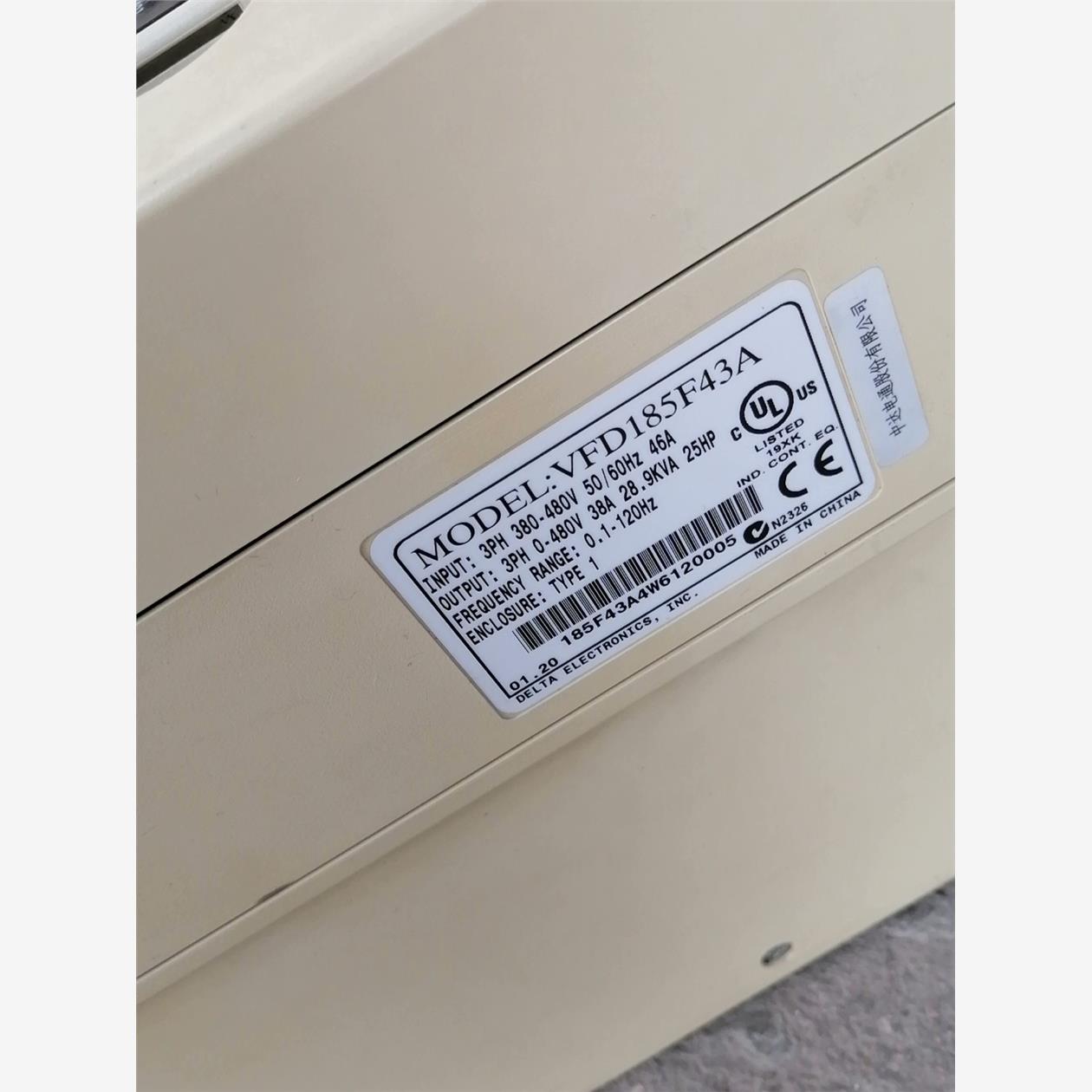议价台达变频器VFD-F 18.5KW VFD185F43A  询价下单