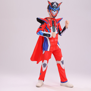 龙战士星源衣服儿童铠甲勇士服装男童表演演出衣服万圣节表演套装
