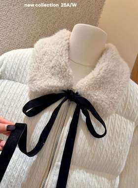 AS OFFICIAL-千金布拉妮Warm暖冬触感富家乖乖女丝绒蝴蝶结26039