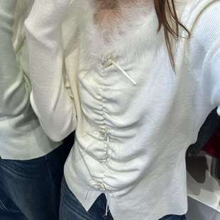 毛毛领温柔设计感百搭针织衫 50861