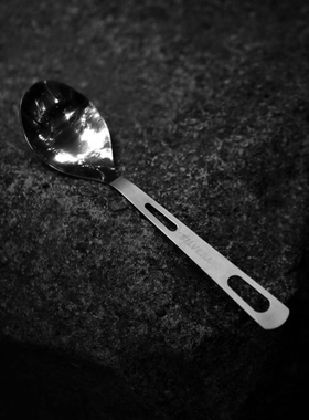 SILVERANT银蚁纯钛轻便中式家用抑菌耐用抗摔高档光面餐具勺子