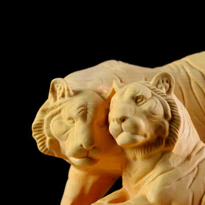 生肖黄杨木雕刻创意文玩工艺品