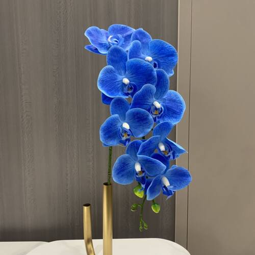 蝴蝶兰仿真花假花3d单支摆放婚庆