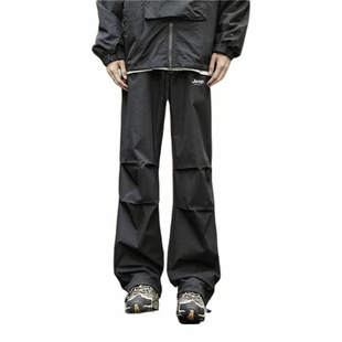 JEEP SPIRIT 系带阔腿直筒美式伞兵工装裤