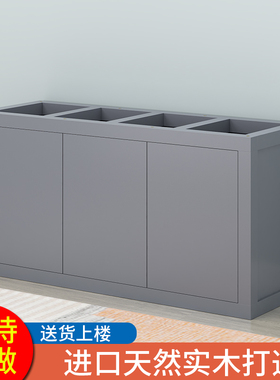 定制实木鱼缸底柜仿ADA底座承重架子家用客厅隔断鱼缸柜水族箱