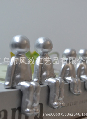 跨境家庭成员纪念品 排排坐大人小孩 10周年雕塑树脂工艺品摆件