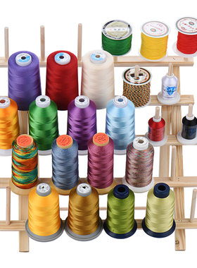 Simthread原生木线架宝塔线 玉线 绣花线展示架28位60位72轴多款