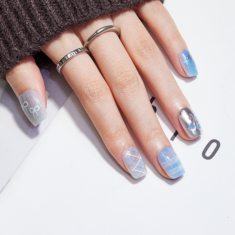 穿戴甲纯手工美甲2026新款高级感黄黑皮显白新娘拍婚纱照指甲贴片