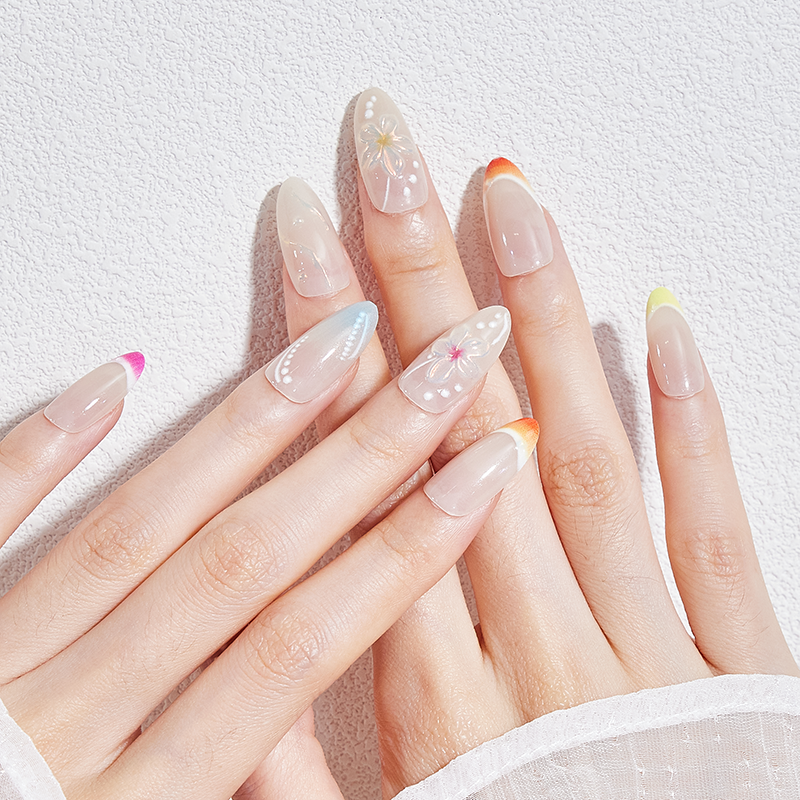 穿戴甲纯手工美甲2026新款高级感黄黑皮显白新娘拍婚纱照指甲贴片