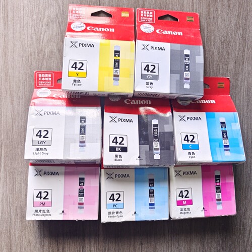 原装佳能42墨盒CLI-42墨盒pro100喷墨照片PRO100打印机墨盒墨水