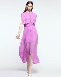 高级感收腰气质优雅超仙度假长裙子c13 伊华·欧秀新款 Eva Ouxiu