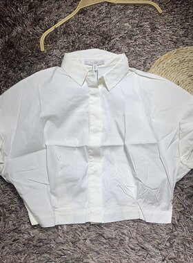 夏季职业正装娃娃领衬衫女短袖工作服衬衣面试半袖伊华欧秀w99