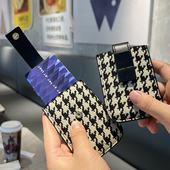 网红卡包女士精致高档2026新款 千鸟格卡片包轻薄防消磁卡套证件包