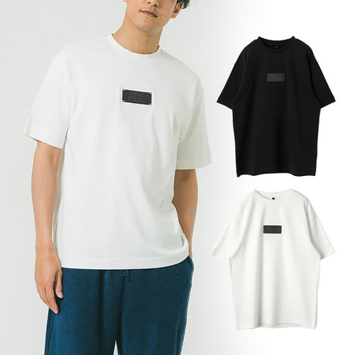 出口日本男皮牌贴片百搭短袖T恤